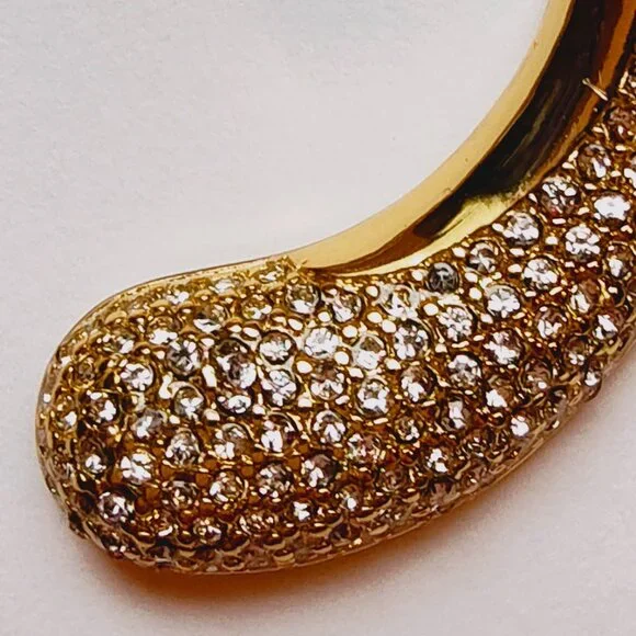 J.CREW PAVE CRYSTAL CIRCLE EARRINGS - Picture 7 of 10